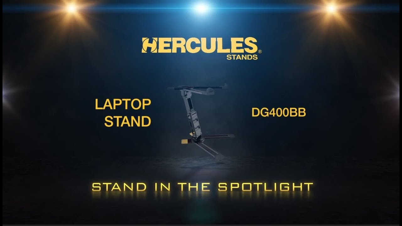 Hercules DG400BB Laptop Stand - Stand in the Spotlight