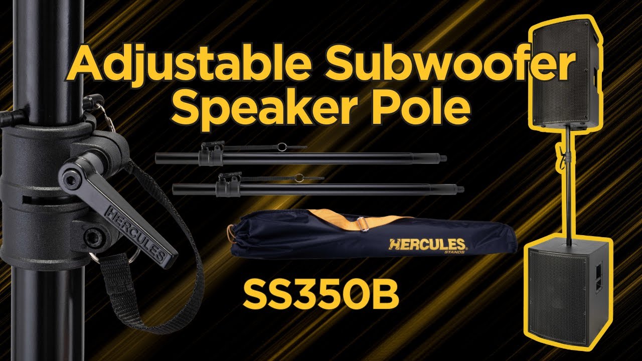 The NEW SS350B Subwoofer Speaker Pole | Hercules Stands