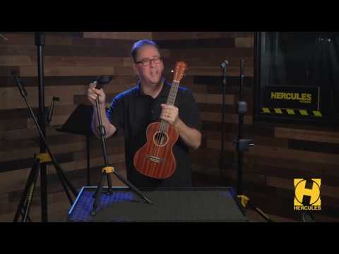 Hercules UKS100B Ukulele Floor Stand - Stand in the Spotlight