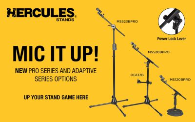 New Pro Series Mic Stands And Adaptive Multi-Mount From Hercules