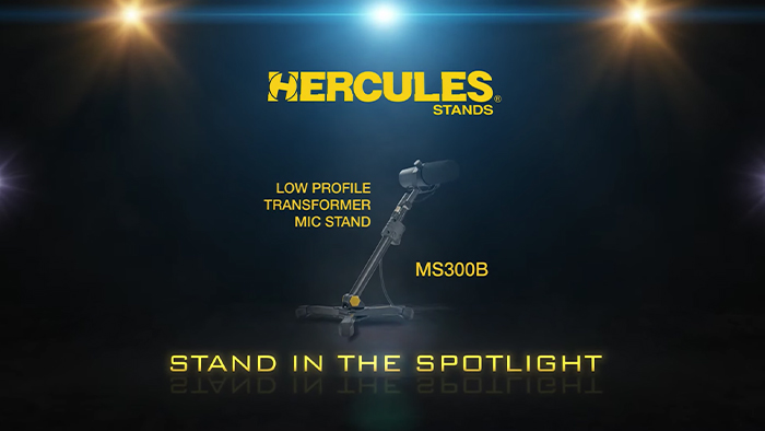 Hercules MS300B Mic Stand - Stand in The Spotlight