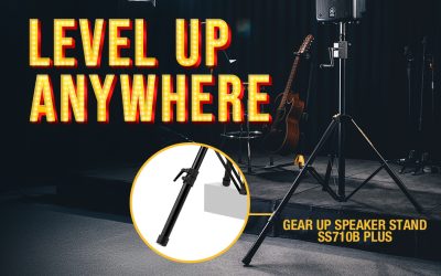 HERCULES Stands Wraps Up a Month of Innovation with the New SS710BPLUS Gear-Up Speaker Stand